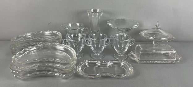 Group of Vintage Fostoria Century Glass Serving Dishes