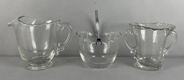Group of Vintage Fostoria Century Glass Serving Pieces