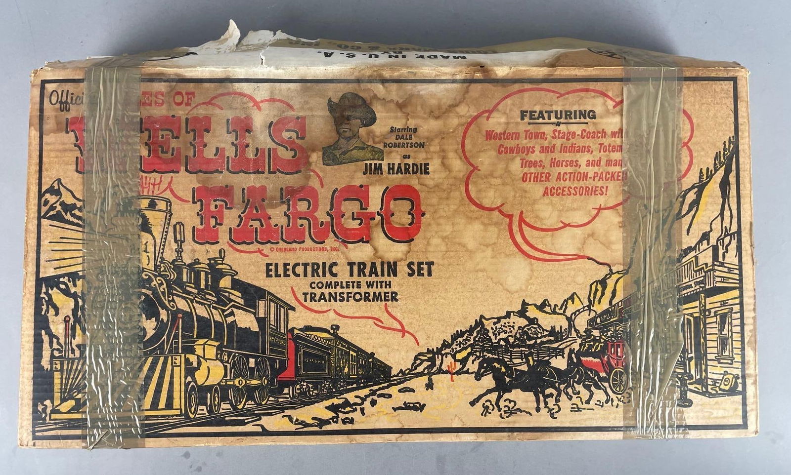 Vintage Louis Marx Wells Fargo Western Electric Train Set (1 of 4)