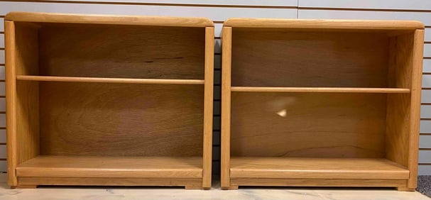 Group of 2 American Oak Veneer Bookcases