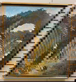 Modern Framed Print of “The Fountains