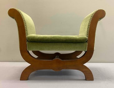 Vintage Art Deco Curule Stool