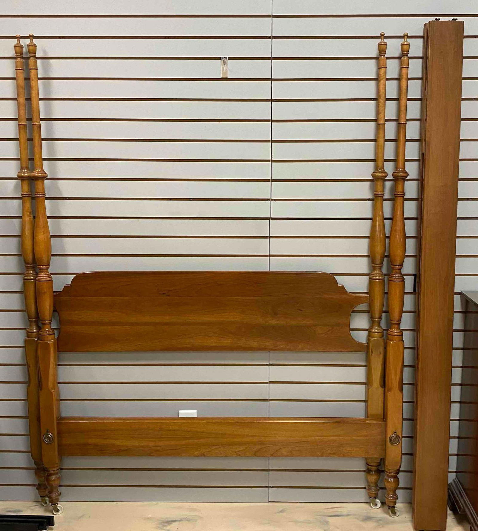 Federal Style Cherry Wood Queen Bed (1 of 1)