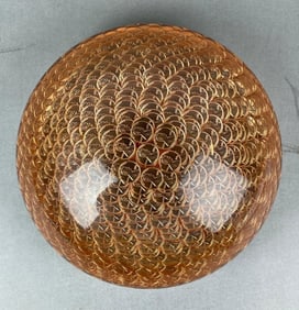 Mid Century Modern 1976 US Bicentennial Penny Resin Desk Art