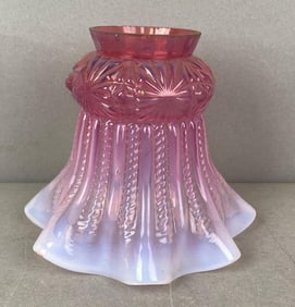 Antique Cranberry to Opalescent Light Shade