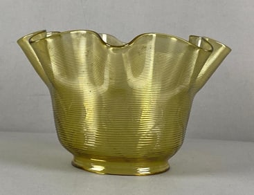 Antique Like Ruffled Edge Textured Glass Lamp Shade