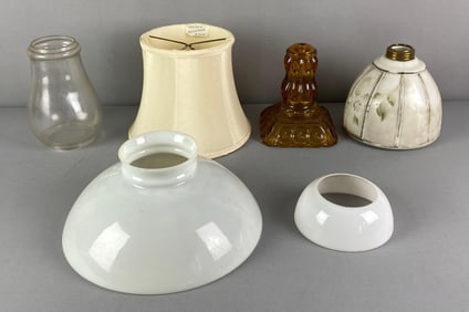 Group of Assorted Lamp Parts