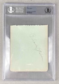 Signed Clark Gable Cut Beckett Authentic