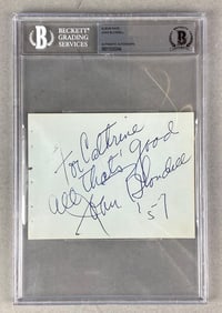 Signed Joan Blondell Album Page Beckett Authentic