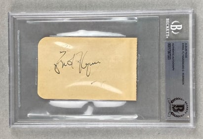 Signed Errol Flynn and Edward G. Robinson Album Page Beckett Authentic