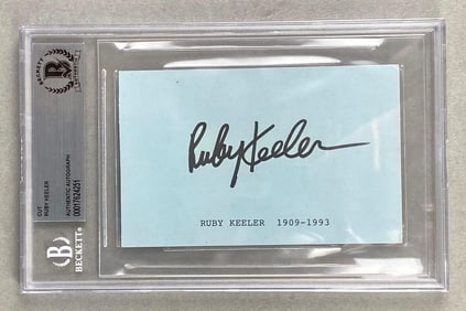 Signed Ruby Keeler Cut Beckett Authentic