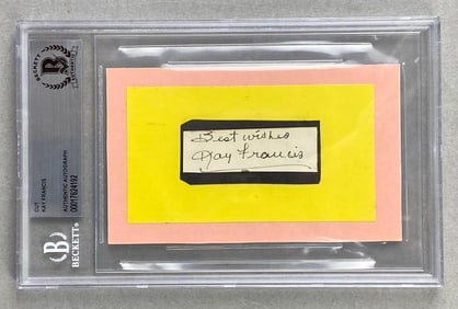 Signed Kay Francis Cut Beckett Authentic