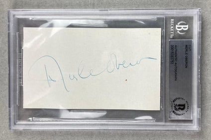 Signed Merle Oberon Cut Beckett Authentic
