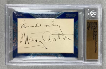 2009 Signed Mary Astor Cut Beckett Authentic