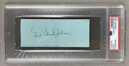 Signed Gail Patrick Cut PSA Certified