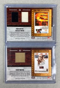 Group of 2 Donruss John Wayne Limited Edition Personal Swatch Cards