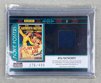 2009 Donruss Americana Movie Posters Material Rita Hayworth 276/499 #2 My Gail Sail