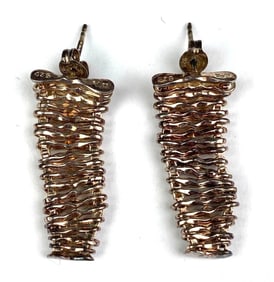 Signed  Chateau d Argent  .925 Sterling Silver Earrings