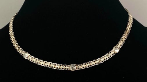 Sterling Silver Shell Accent Necklace