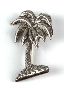 Mexican Sterling Silver Palm Tree Brooch