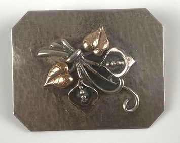 Sterling Silver Floral Brooch