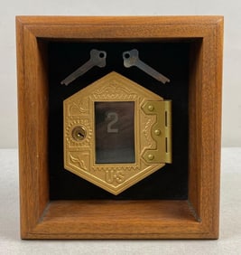 US Postal Door Plaque with Keys