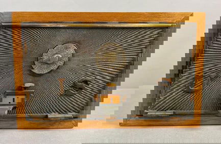 Antique US Post Office Box Door Federal Eagle Coin Bank