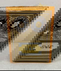 Reproduction Post Office Box Door Federal Eagle Coin Bank