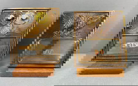 Group of 2 Eagle US Postal Office box Doors