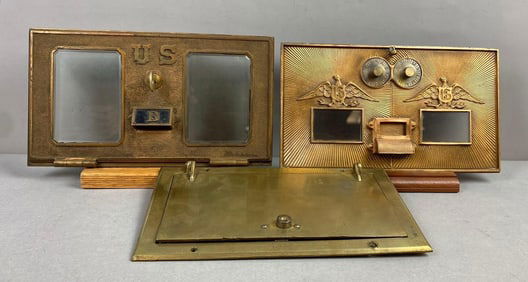 Group of 3 US Postal Office letter box Doors