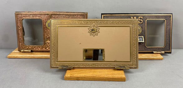 Group of 3 US Postal Office letter box Doors