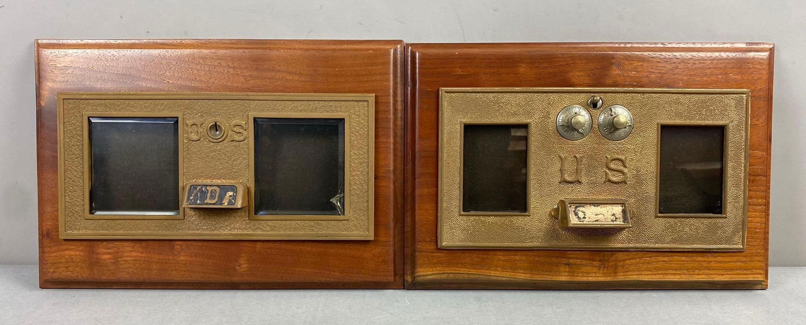 Group of 2 US Post Office letter Door Plaques (1 of 3)