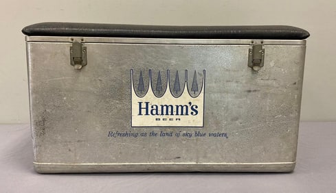Vintage Hamm's Beer Aluminum Cooler
