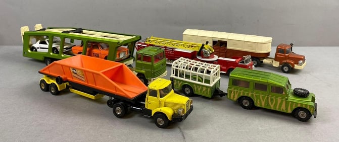 Group of 7 Corgi Major Toys Die Cast Vehicles
