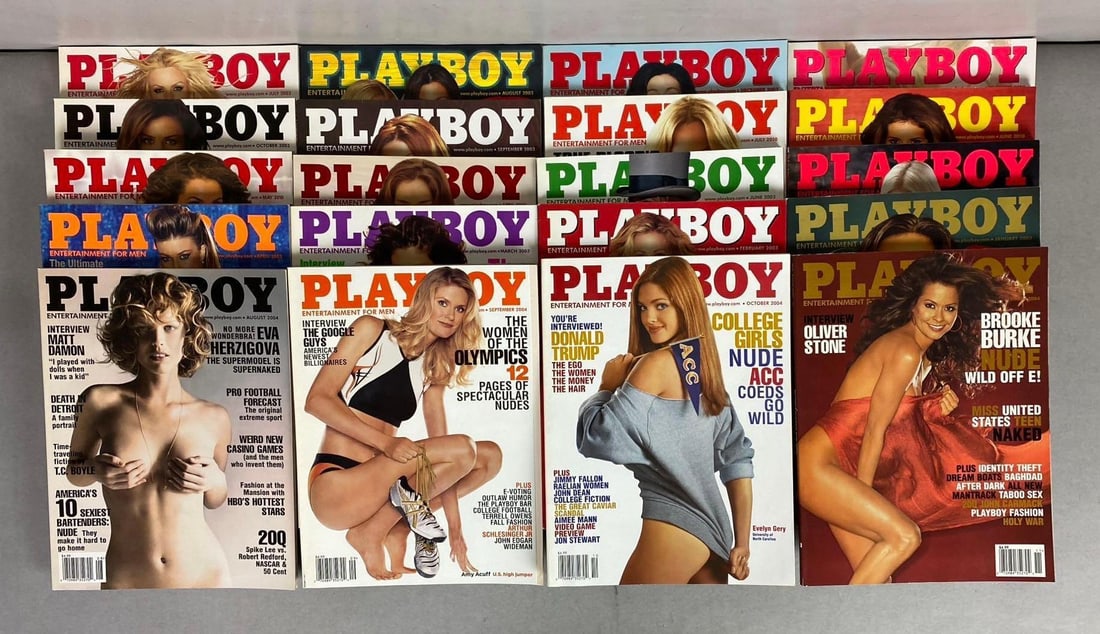 Group of 20 Playboy Magazines (1 of 3)