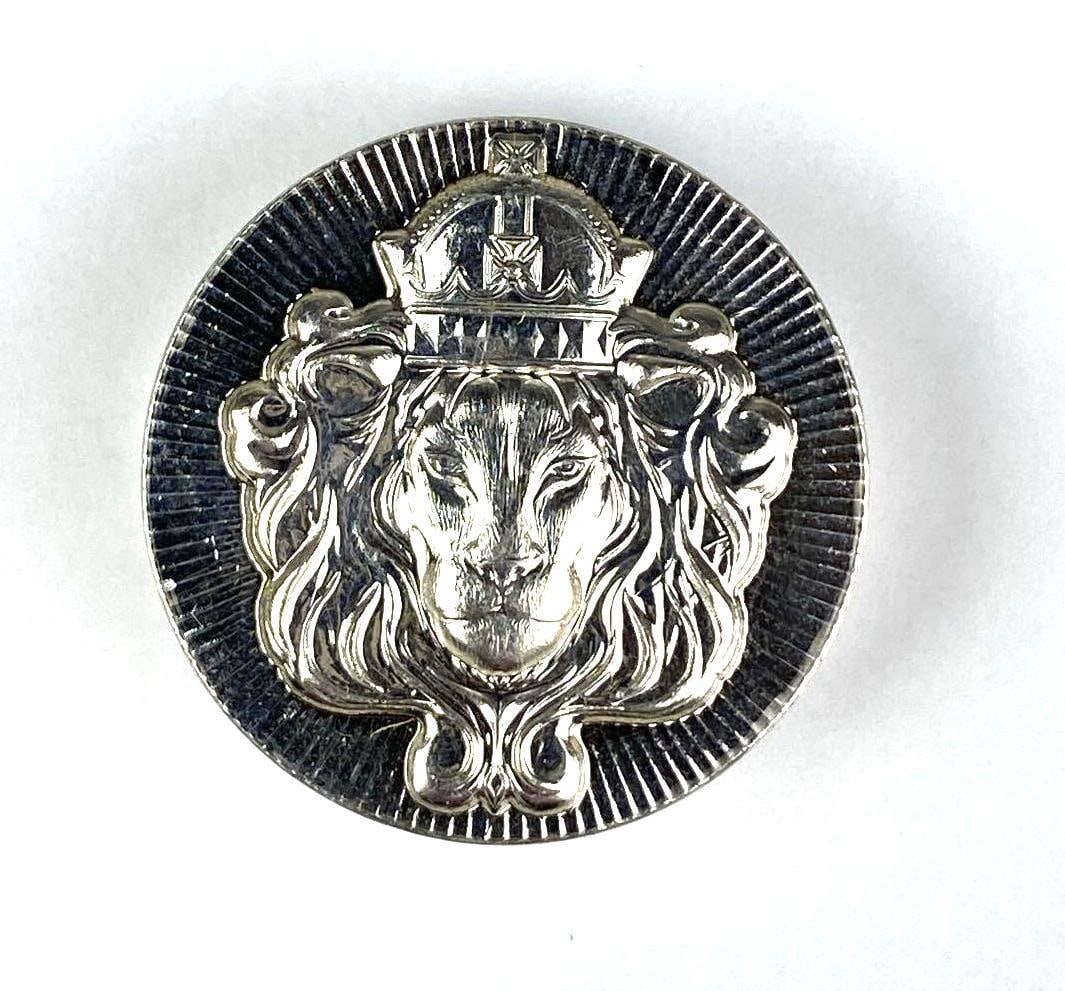 Scottsdale Mint Lion 5 oz .999 Fine Silver Stacker Round (1 of 2)