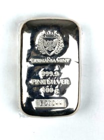 Germania Mint 3.22 oz .999 Fine Silver Ingot/ Bar