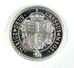 2022 St. Helena 1.25 Pound Spade Guinea Shield  1.25 oz .999 Silver Coin