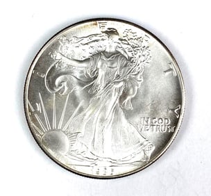1986 US Silver American Eagle 1oz Silver Dollar
