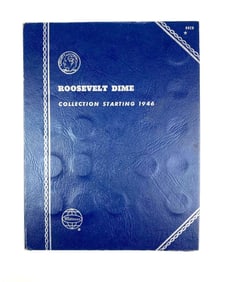 Group of 48 US Silver Dimes in a Whitman Album