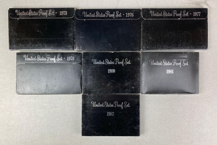 Group of 7 US Mint Coin Proof Sets