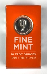 Fine Mint 10 oz .999 Fine Silver Ingot/ Bar