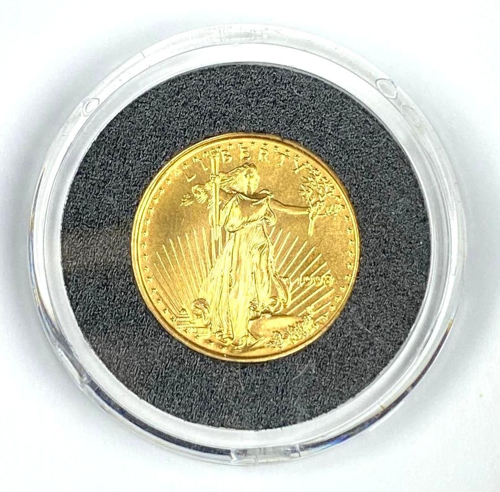1998 US Mint $5 1/10th oz American Gold Eagle (1 of 2)