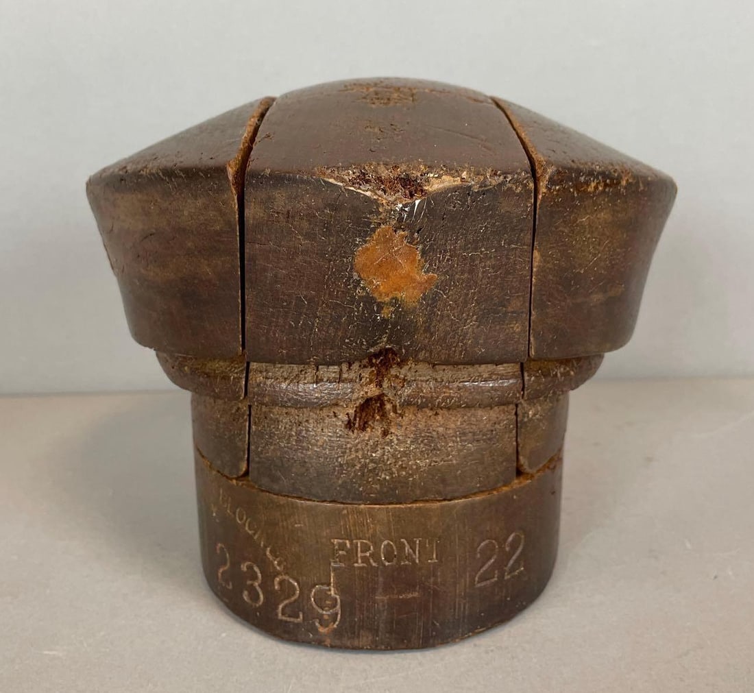 Antique Empire Hat Blocking Wood Milliners Hat Form (1 of 5)