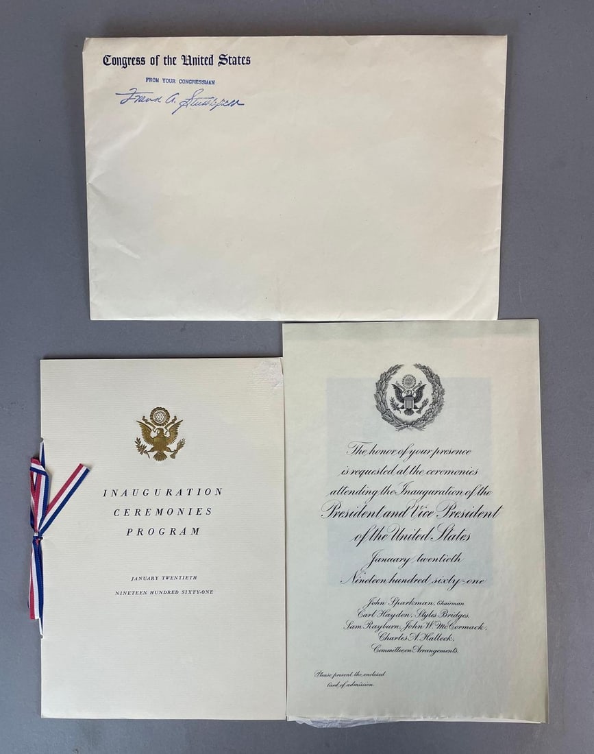 January 20, 1961 John F. Kennedy Inauguration Invitation (1 of 6)
