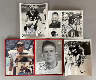Group of Signed Chicago Bears Photos