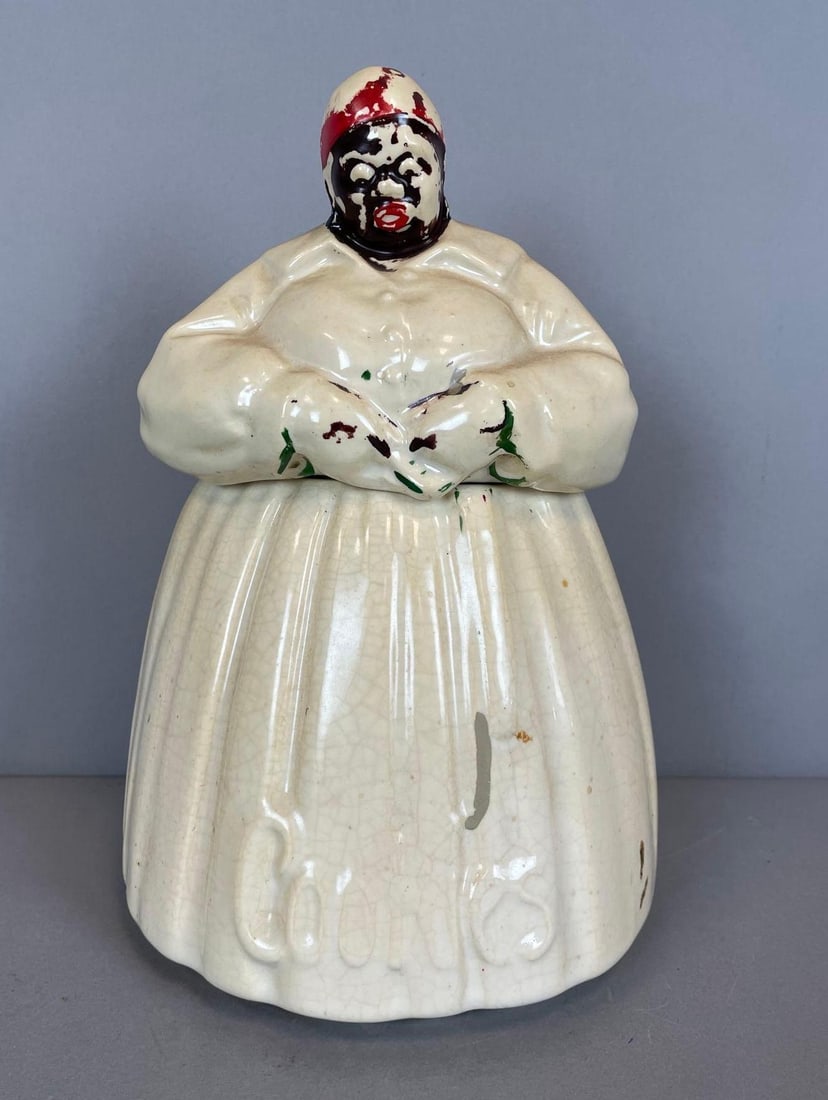 Vintage McCoy Black Americana Mammy Cookie Jar (1 of 4)
