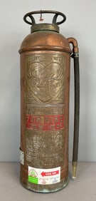 Antique Elkhart Brass Copper Fire Extinguisher