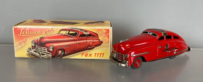 Vintage Schuco Fex 1111 Tin Litho Wind-Up Dare Devil Racer