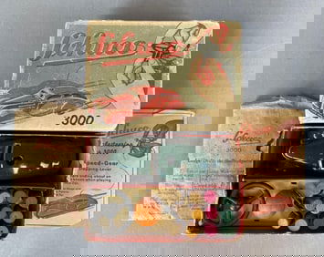 Vintage Schuco 3000 Tin Litho Wind-Up Telesteering Car